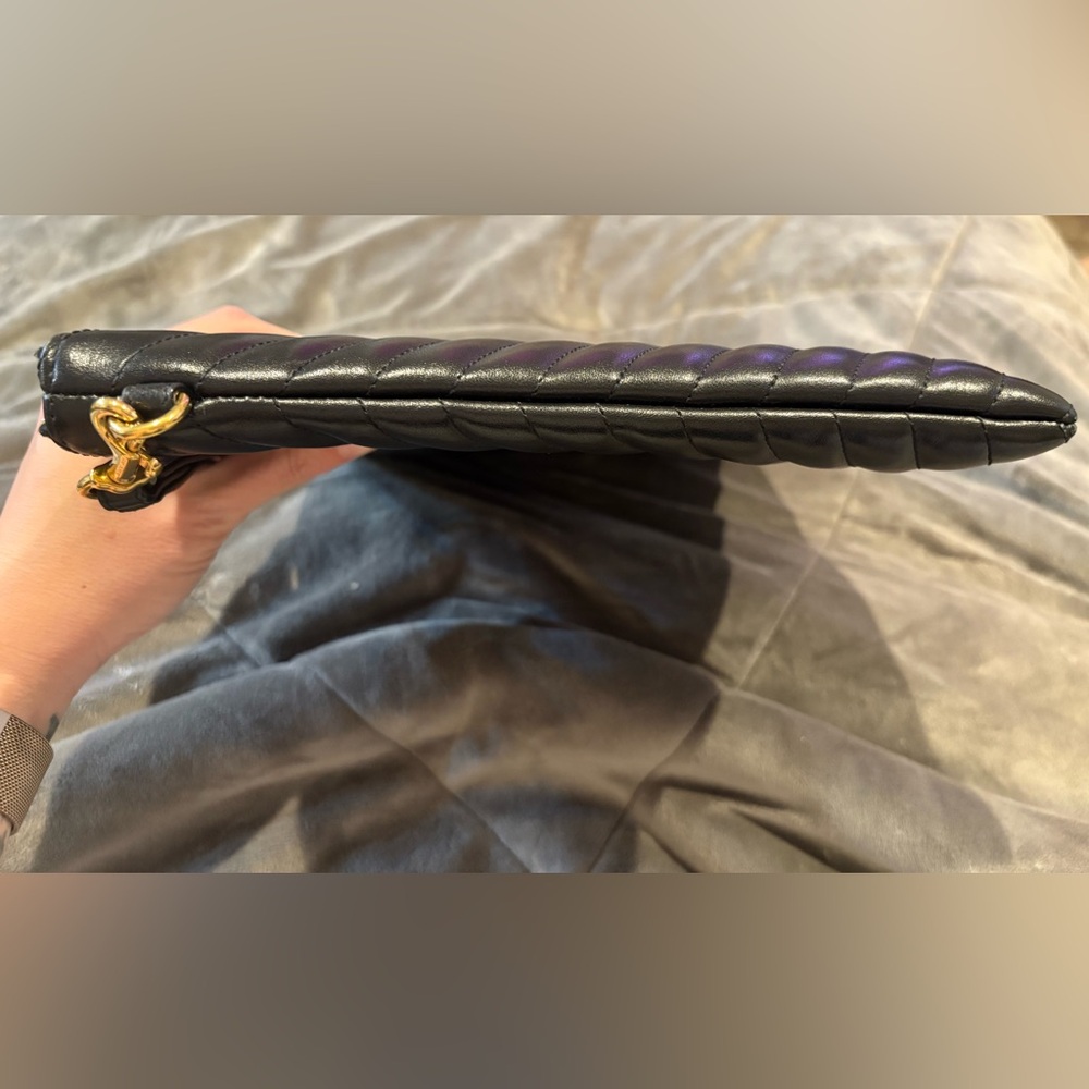 Yves Saint Laurent Black and Gold Clutch - Picture 12 of 13